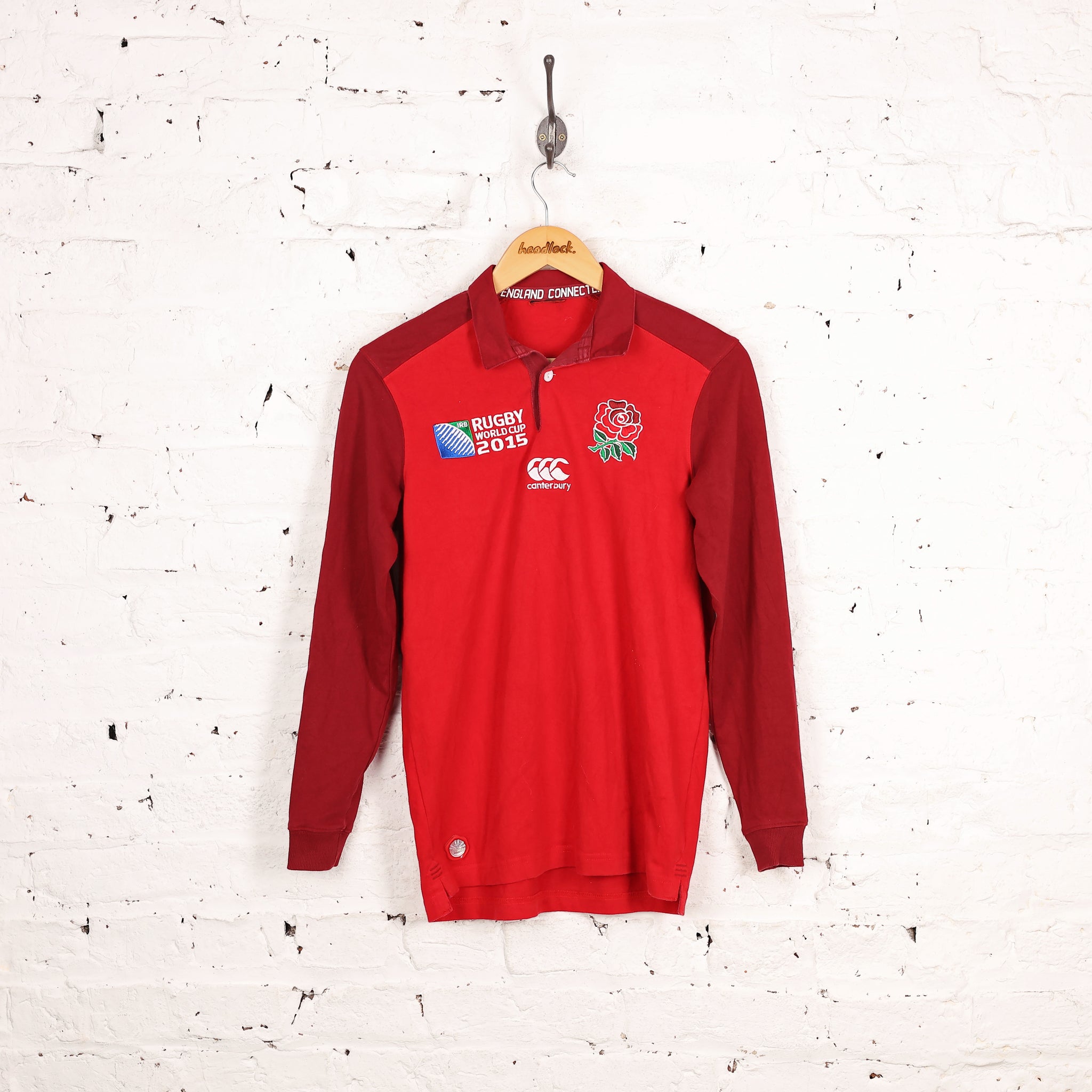 Canterbury England Rugby World Cup 2015 Away Shirt - Red - S