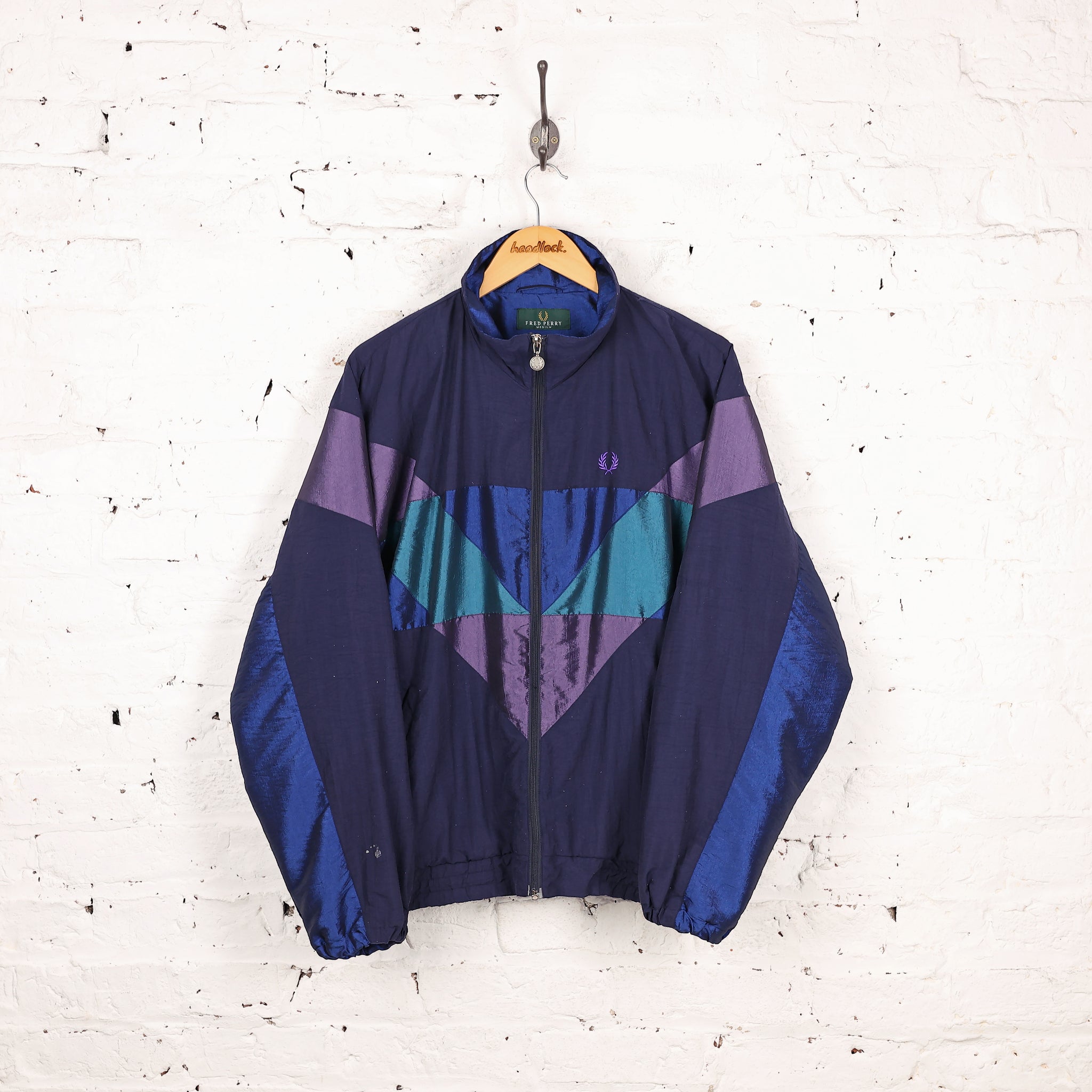 希少 90s ヴィンテージ XLサイズ FRED PERRY ナイロンジャケット 90s Fred Perry Shell Tracksuit Top Jacket - Blue - M – Headlock