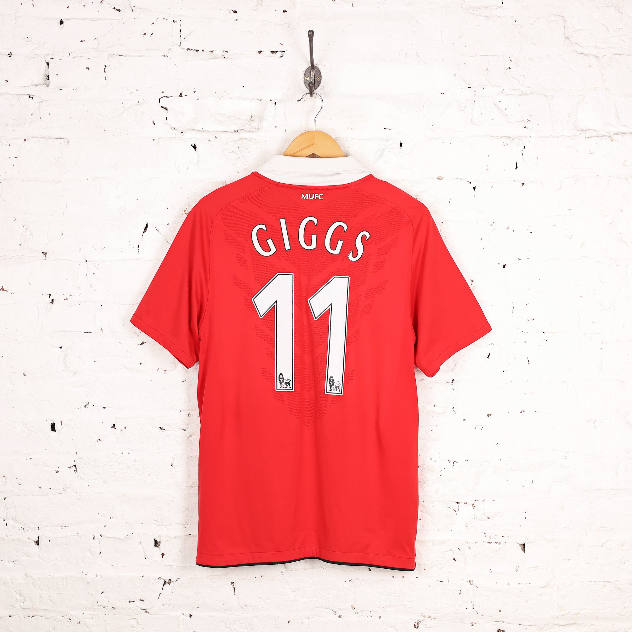 Nike Manchester United Ryan Giggs 2010 Home Football Shirt - Red