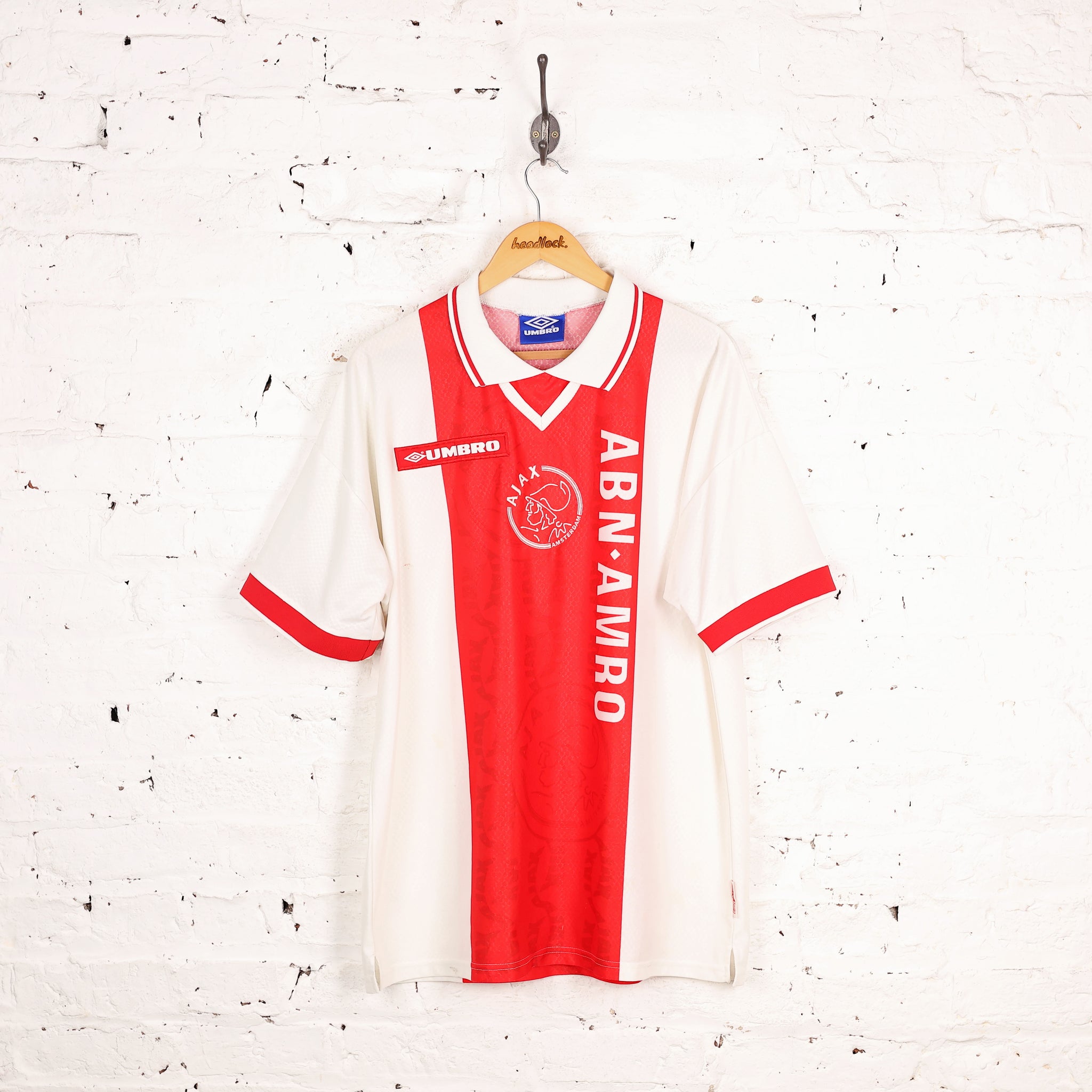 Umbro Ajax Amsterdam 1998 Home Football Shirt - Red - XL – Headlock