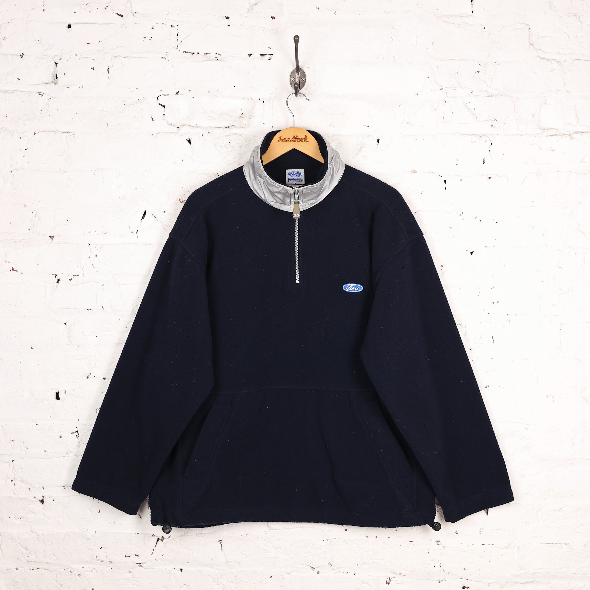 90s Ford 1/4 Zip Fleece - Blue - M – Headlock