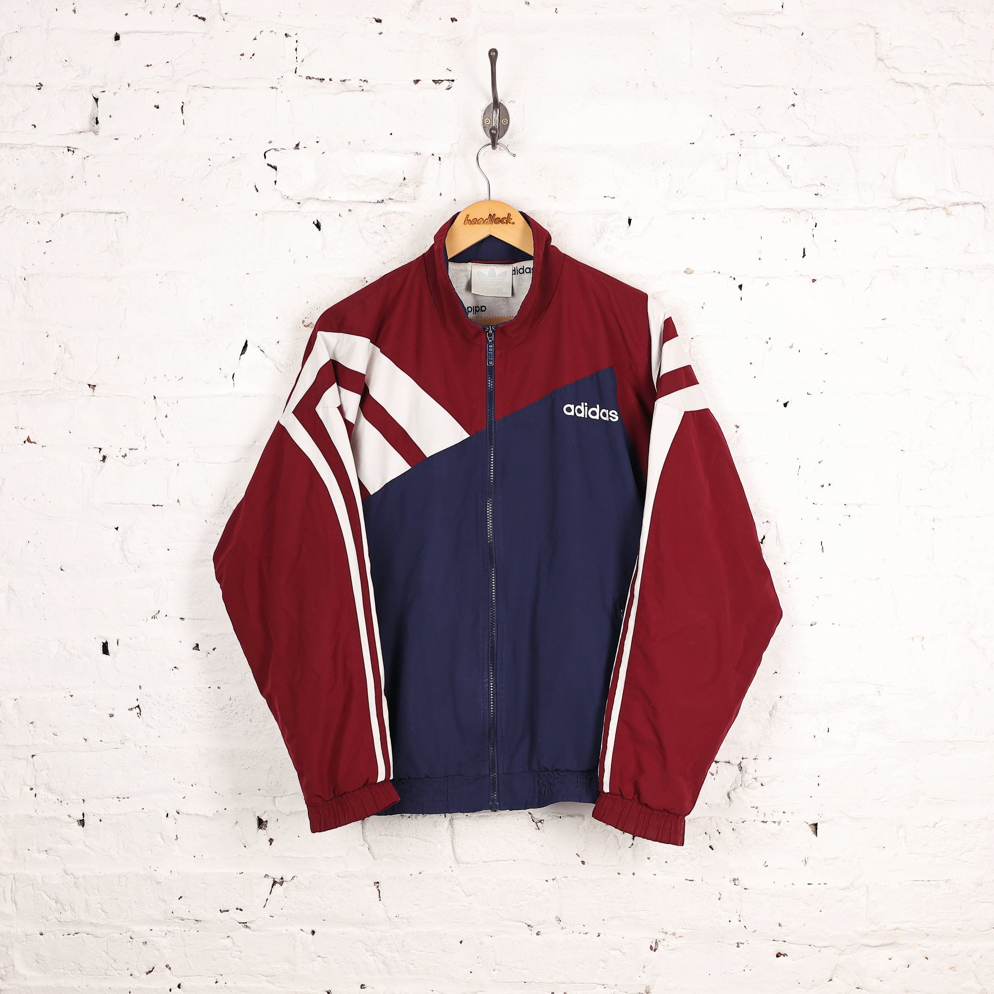 Adidas 90s Tracksuit Top Jacket - Blue - XL – Headlock