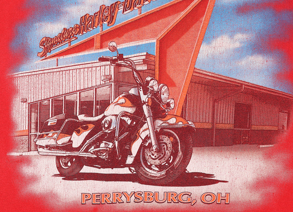 Harley Davidson Perryburg Dealership T Shirt - Red - XL