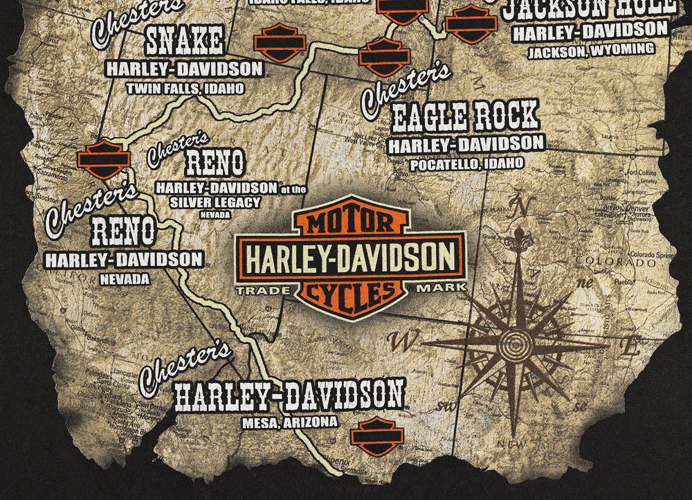 Harley Davidson Chesters Dealership T Shirt - Black - M
