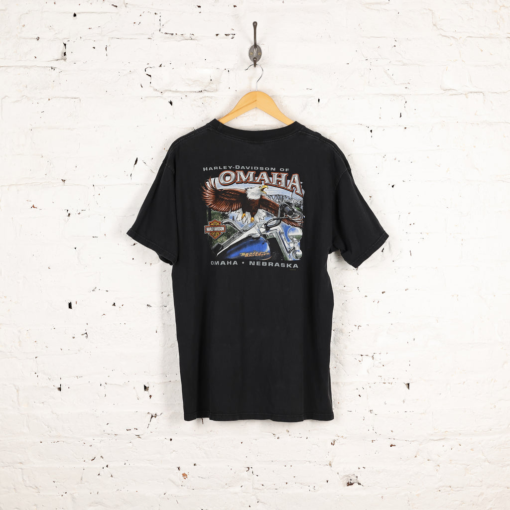 Harley Davidson Omaha Dealership T Shirt - Black - XL