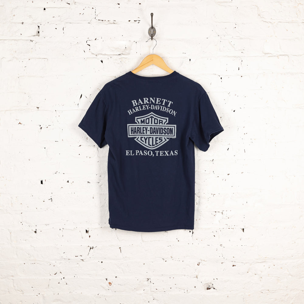 Harley Davidson Texas Dealership T Shirt - Blue - M