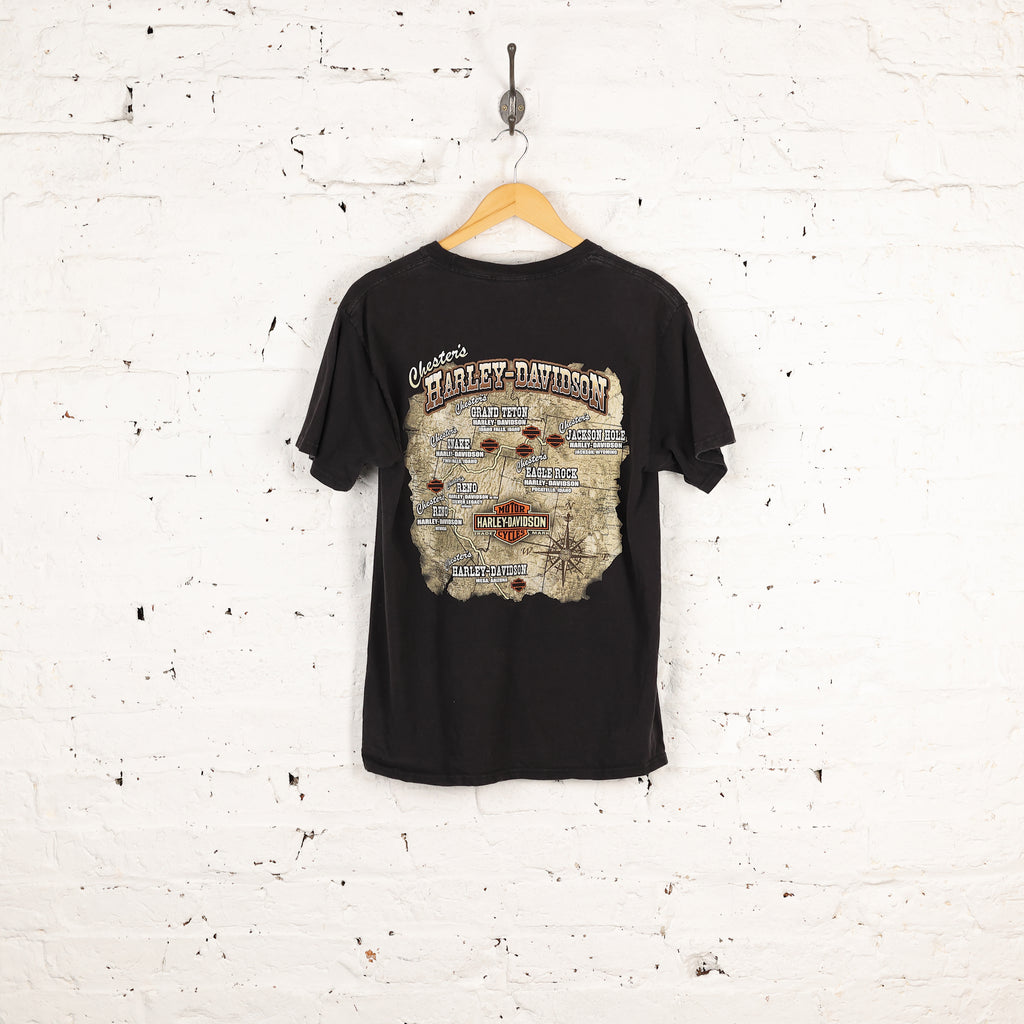 Harley Davidson Chesters Dealership T Shirt - Black - M