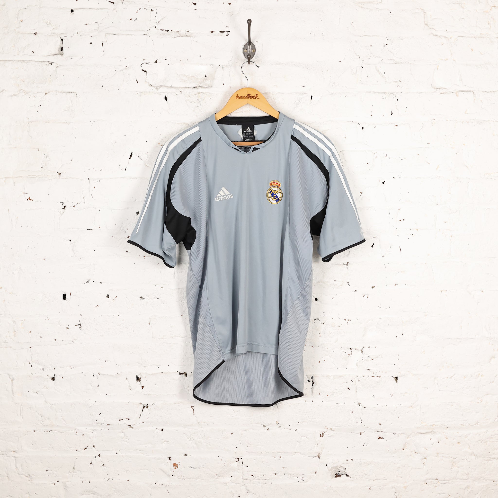 Adidas Real Madrid 2004 Football Training Shirt - Grey - M – Headlock