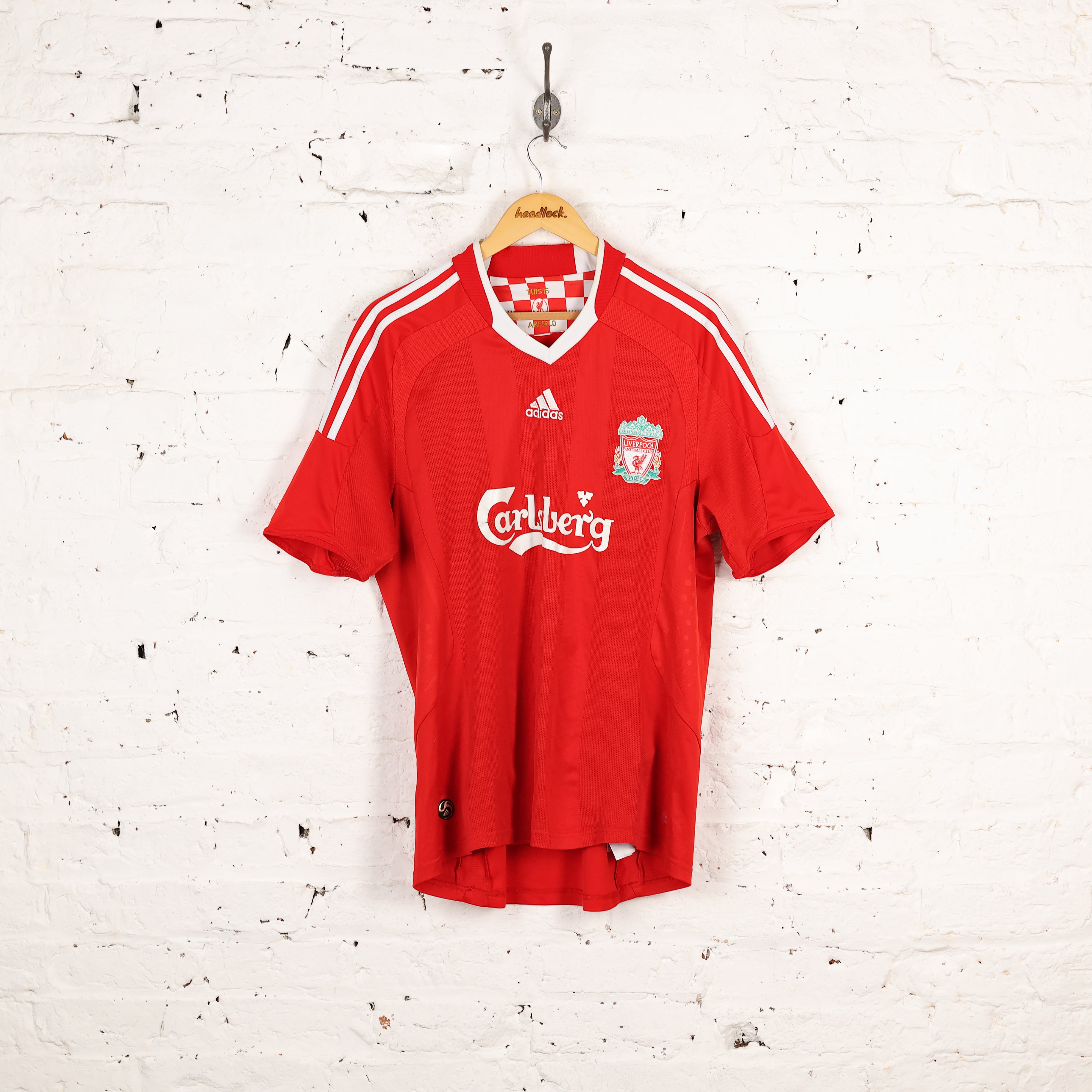 Liverpool Special football shirt 2008 - 2010. Sponsored by Carlsberg