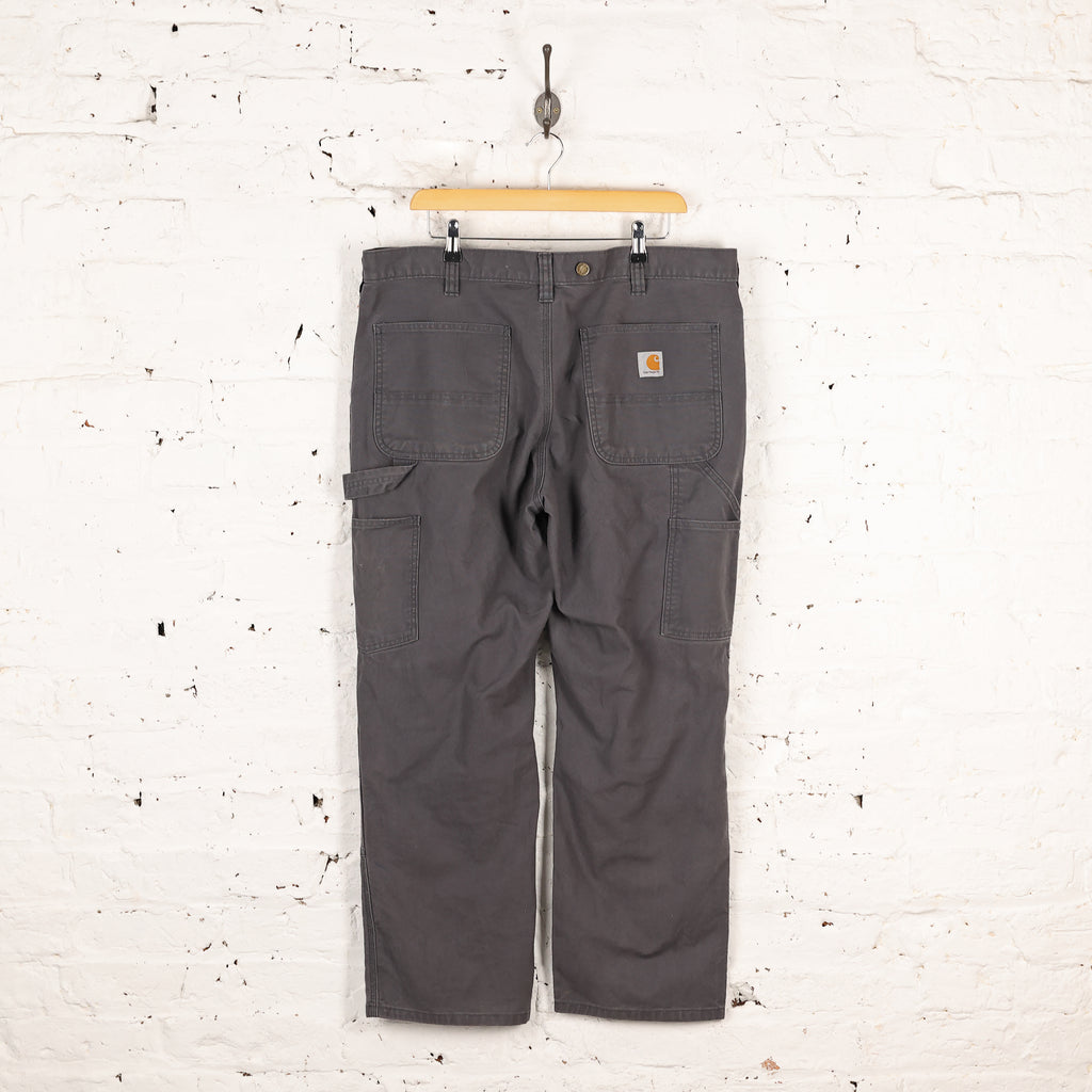 Carhartt Relaxed Fit Double Knee Work Pants - Grey - XL