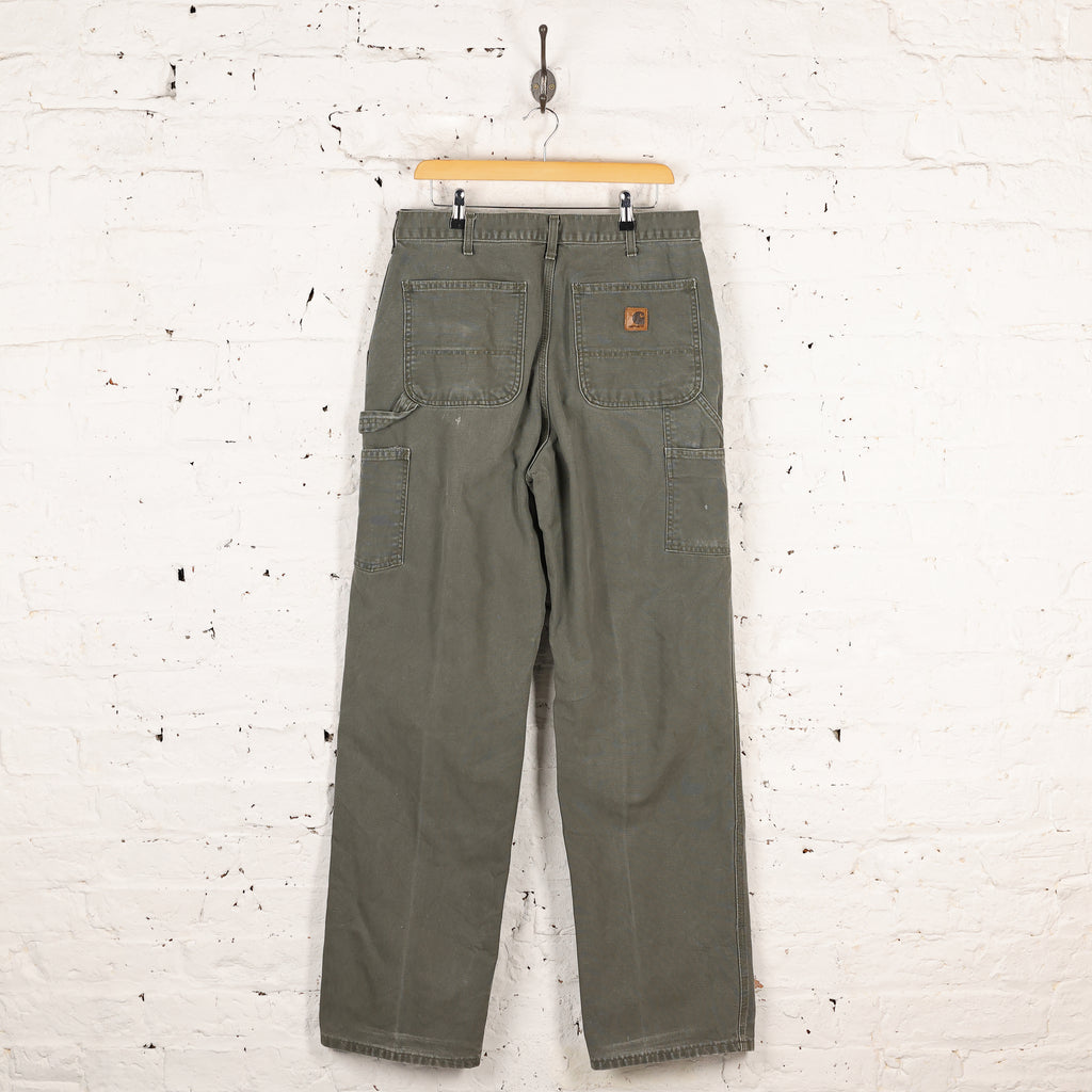Carhartt Dungaree Fit Work Pants Trousers - Green - M