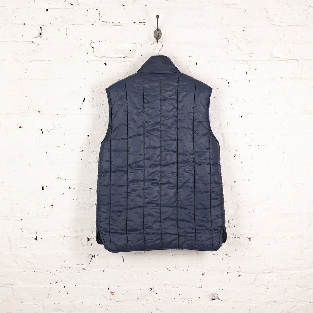 Barbour Sleeveless Quilted Puffer Gilet Jacket - Blue - L