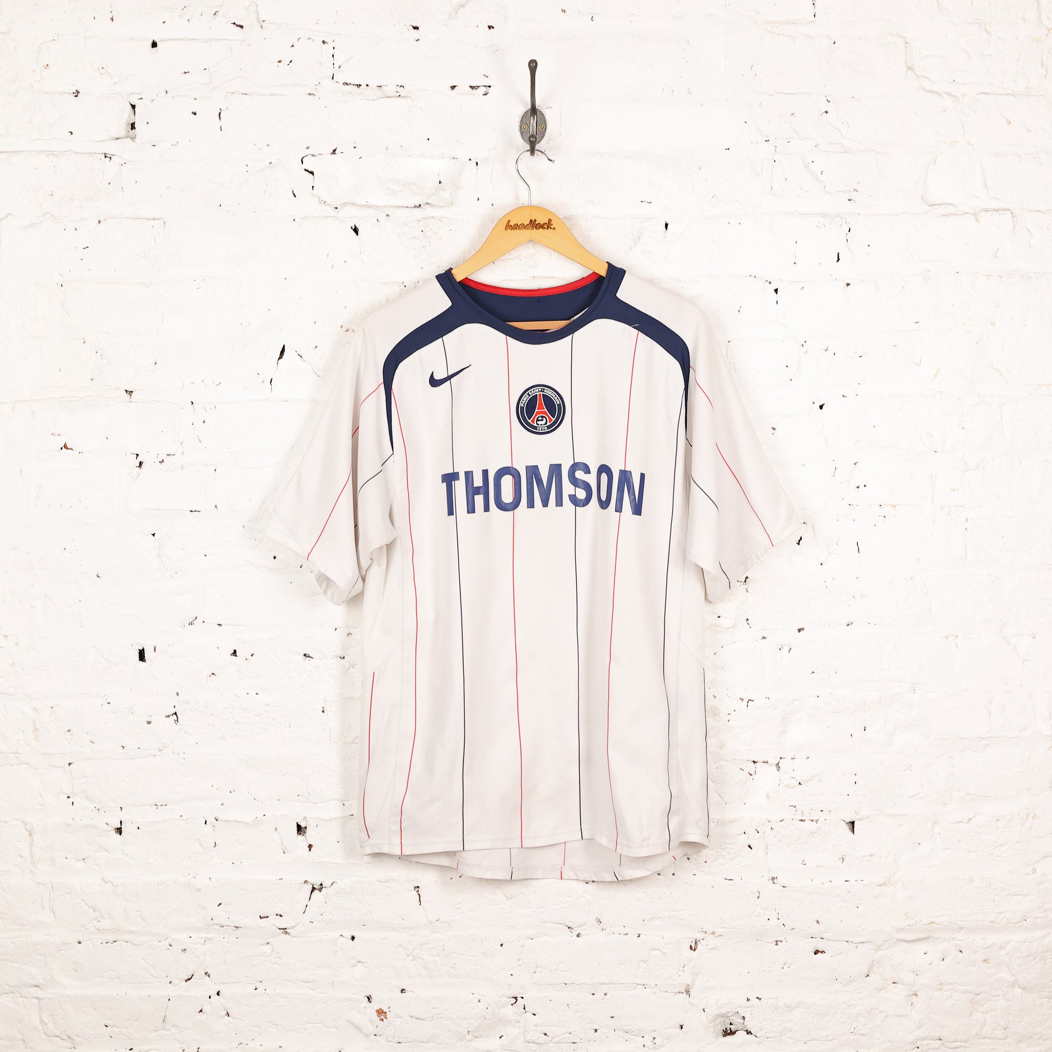 Paris Saint Germain PSG Nike 2005 Away Football Shirt - White - M
