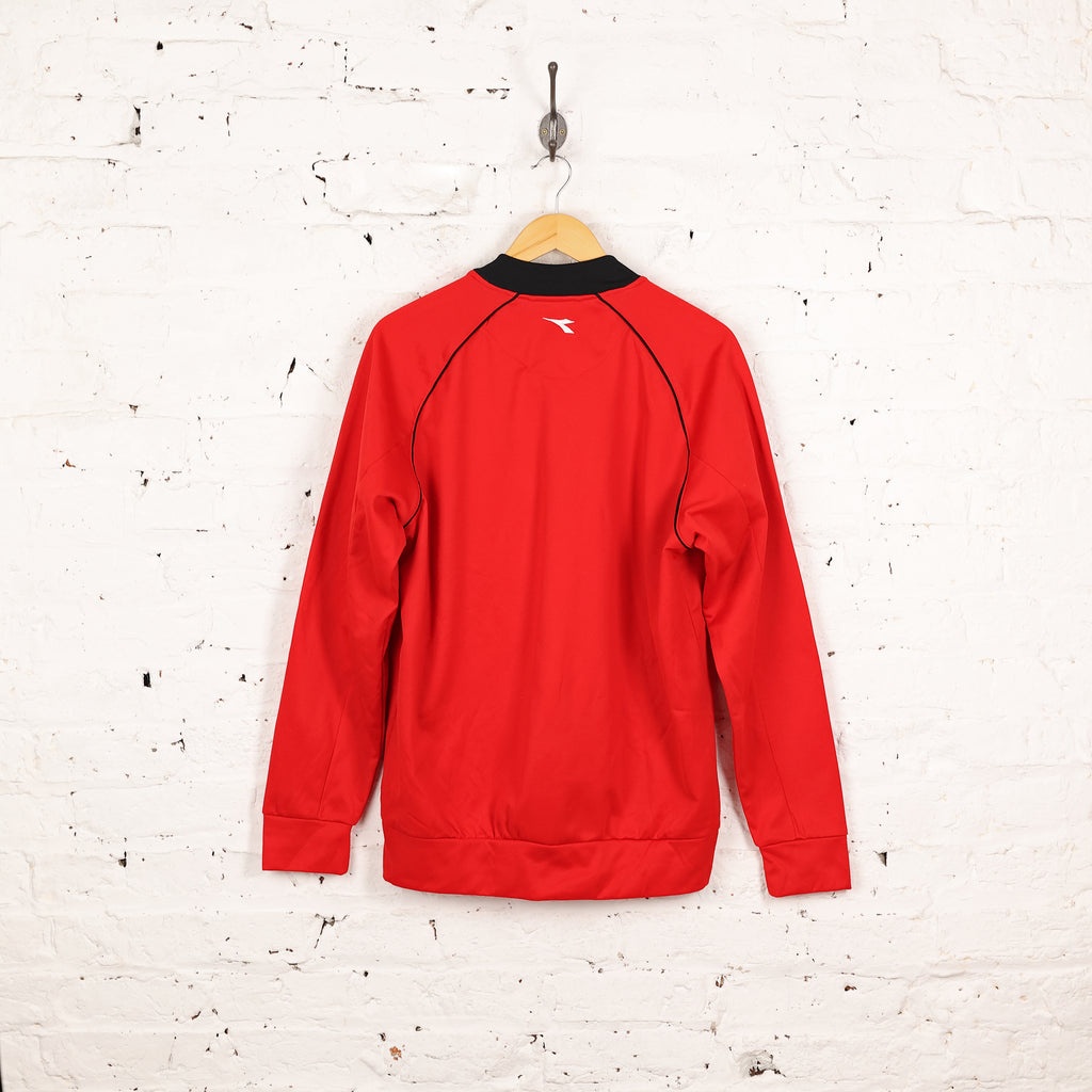 Hannover 96 Diadora Football Training Sweatshirt - Red - XL
