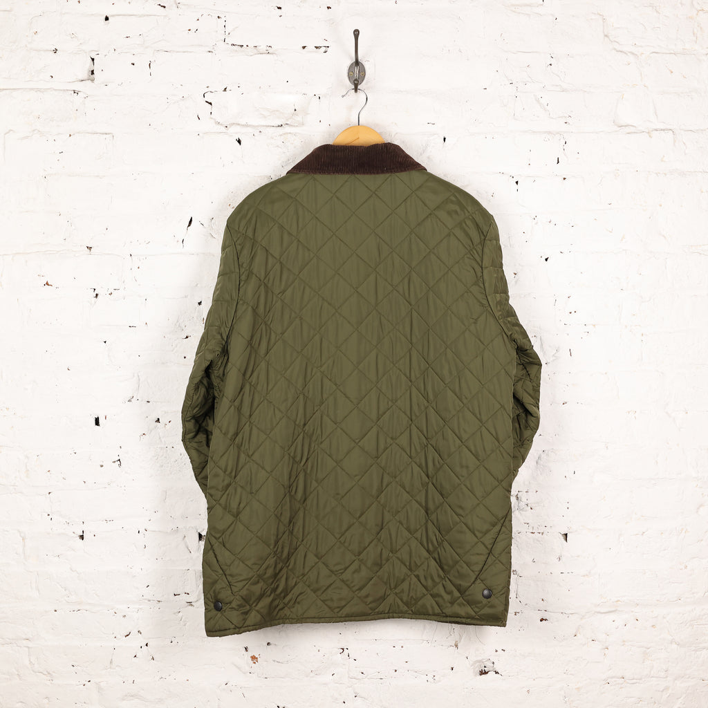 Barbour Liddesdale Quilted Wax Jacket - Green - L