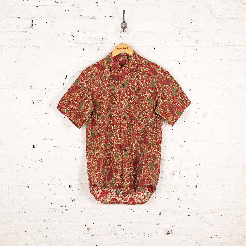 Headlock 90's Pattern Print Shirt - Red - M