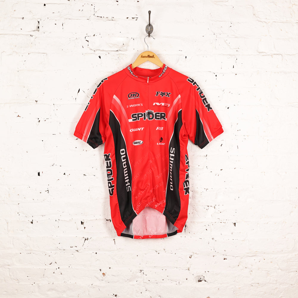 Fox Shimano Spider Cycling Top Jersey - Red - XL