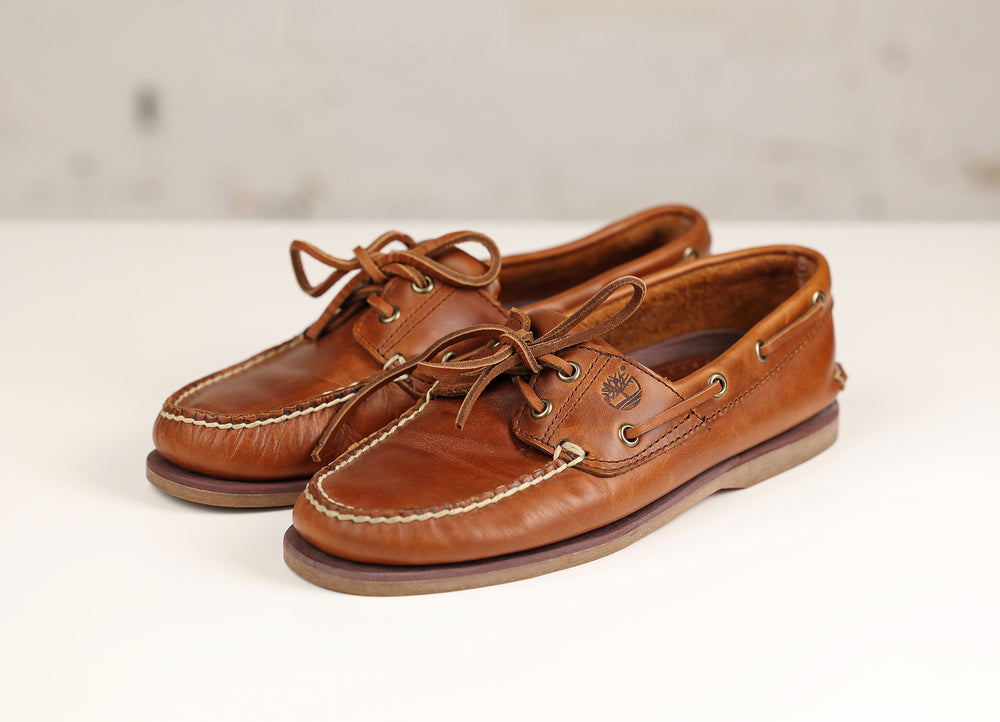 Timberland Deck Boat Shoes - Brown - UK 7.5