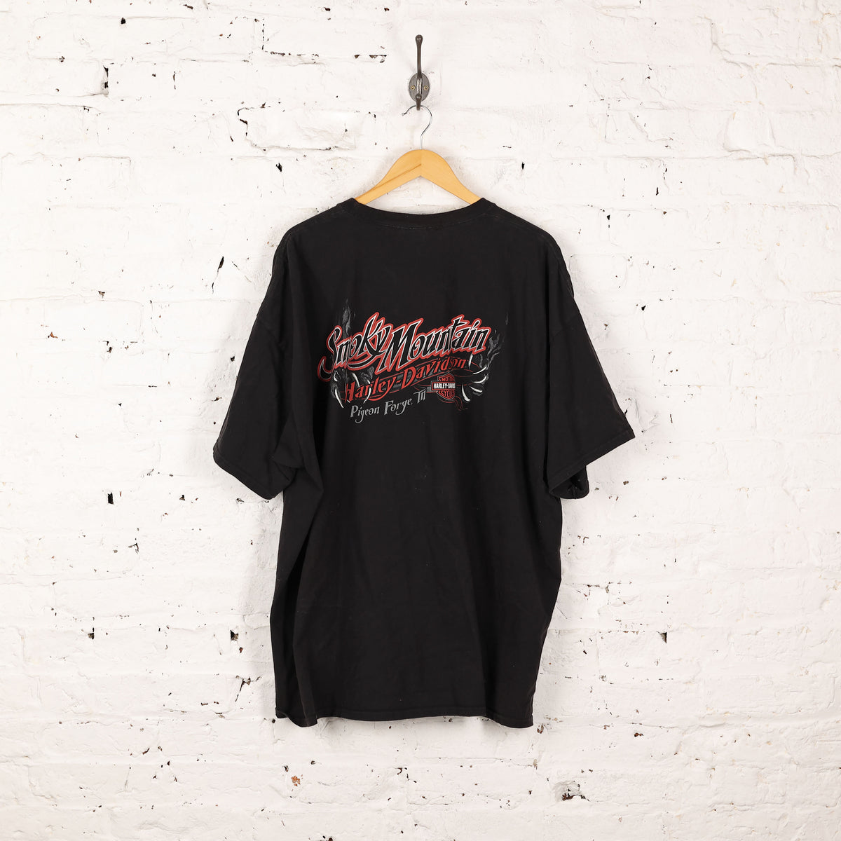 Harley Davidson Smoky Mountain Dealership Pocket T Shirt - Black