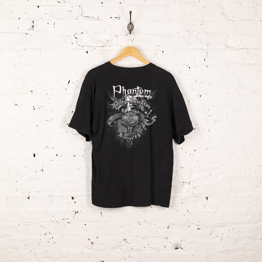 Harley Davidson Phantom Dealership T Shirt - Black - L