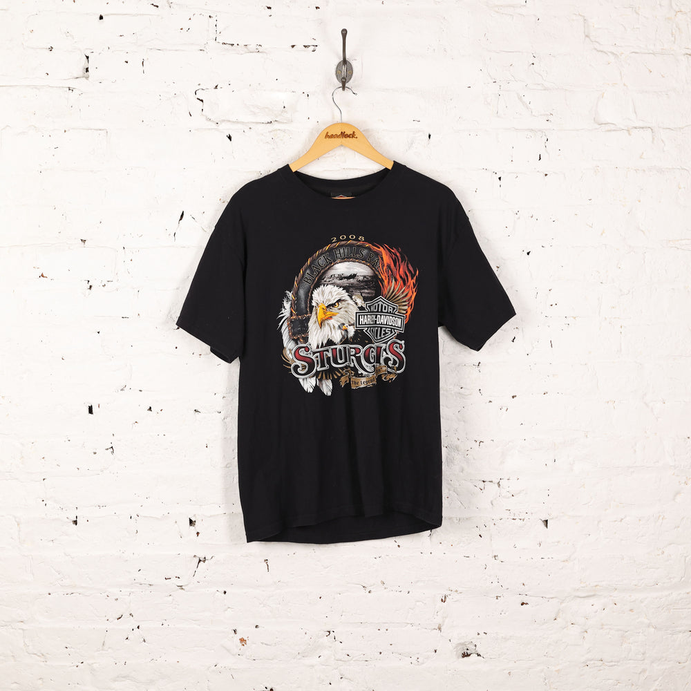 Harley Davidson Sturgis Dealership T Shirt - Black - L
