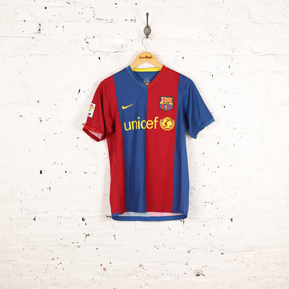 Barcelona 2006 Nike Home Football Shirt - Red - S