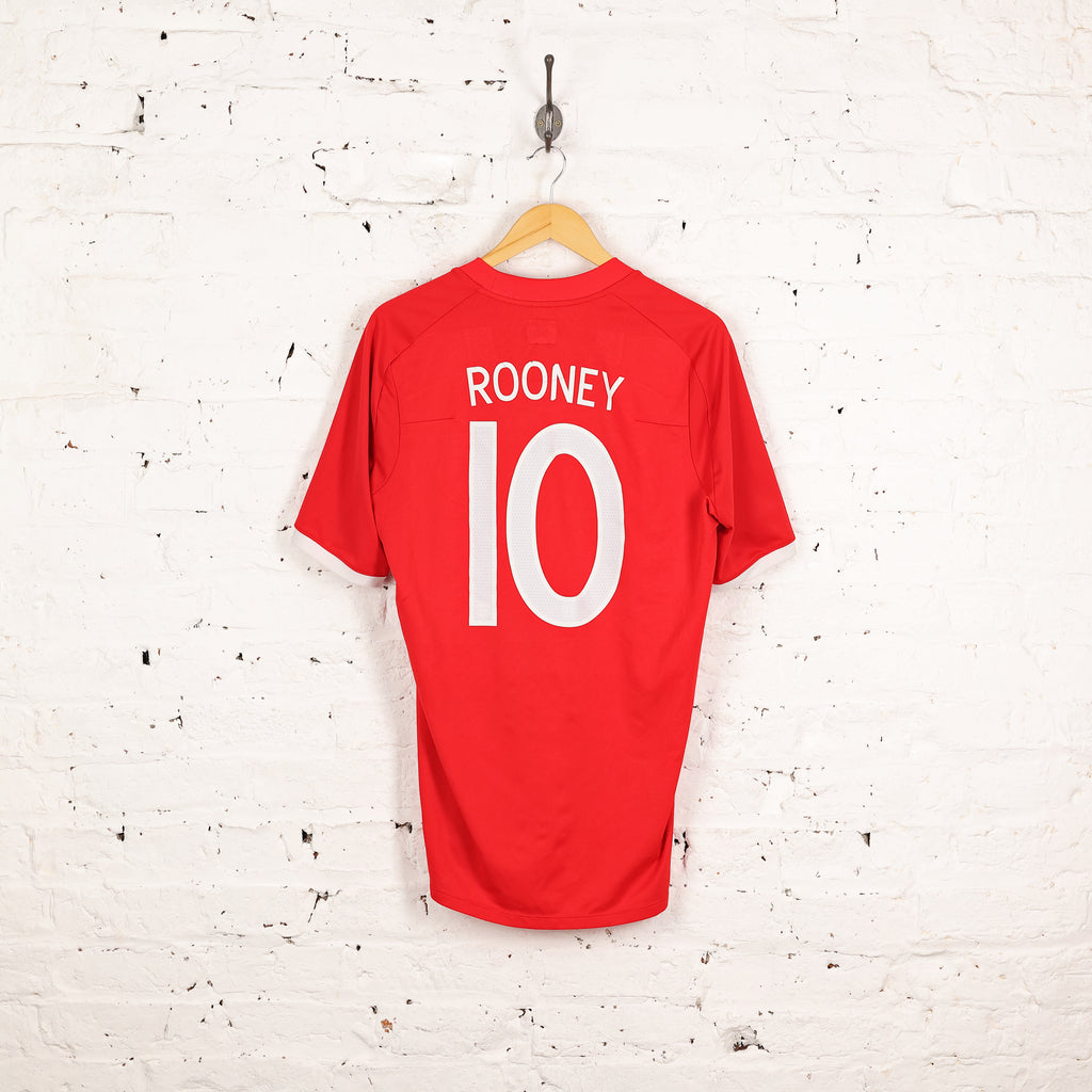 Umbro England 2010 Rooney Away Football Shirt - Red - L