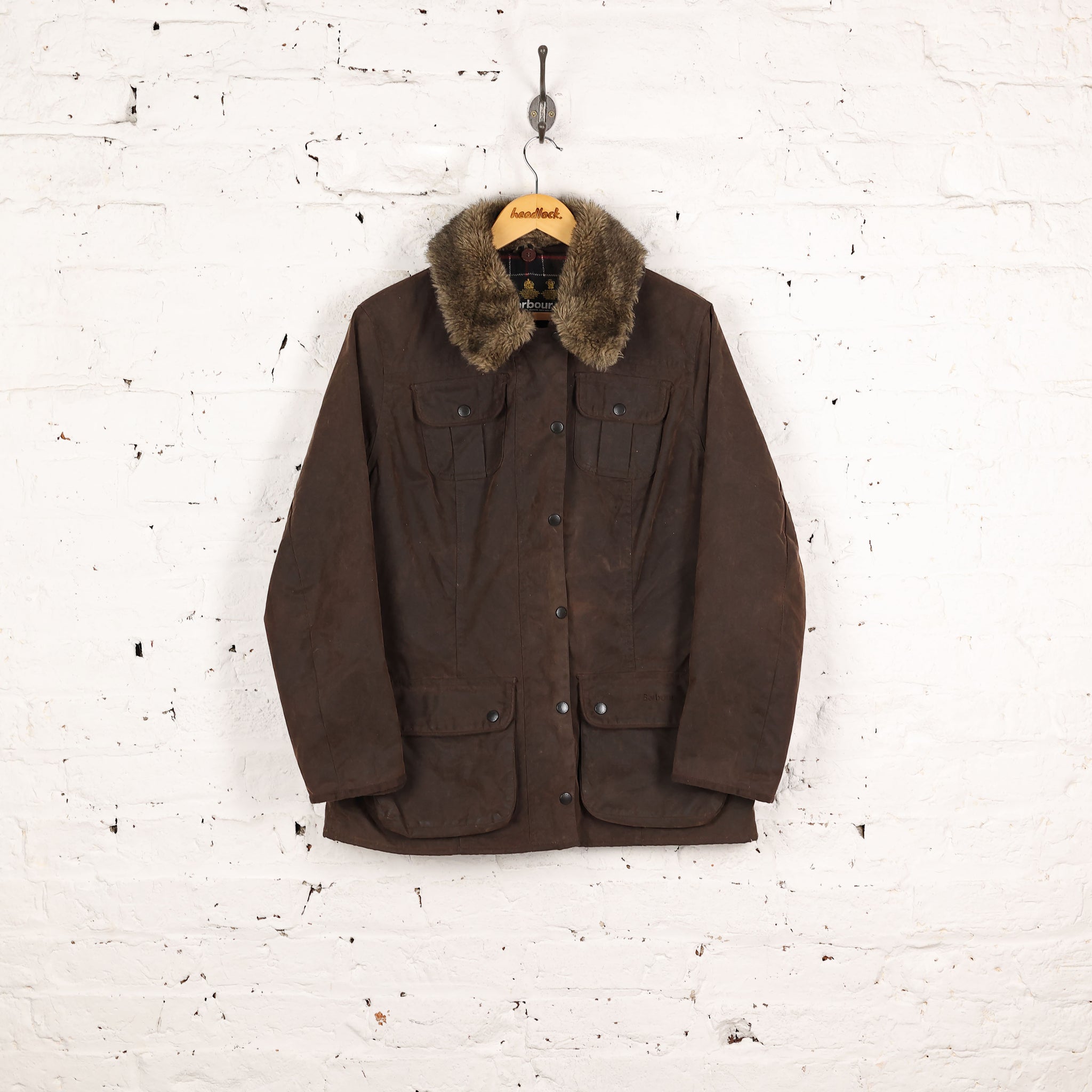 Barbour Faux Fur Trim Utility Jacket — UFO No More
