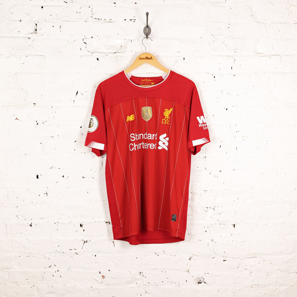 New Balance Liverpool 2019 Champions Home Football Shirt - Red - L