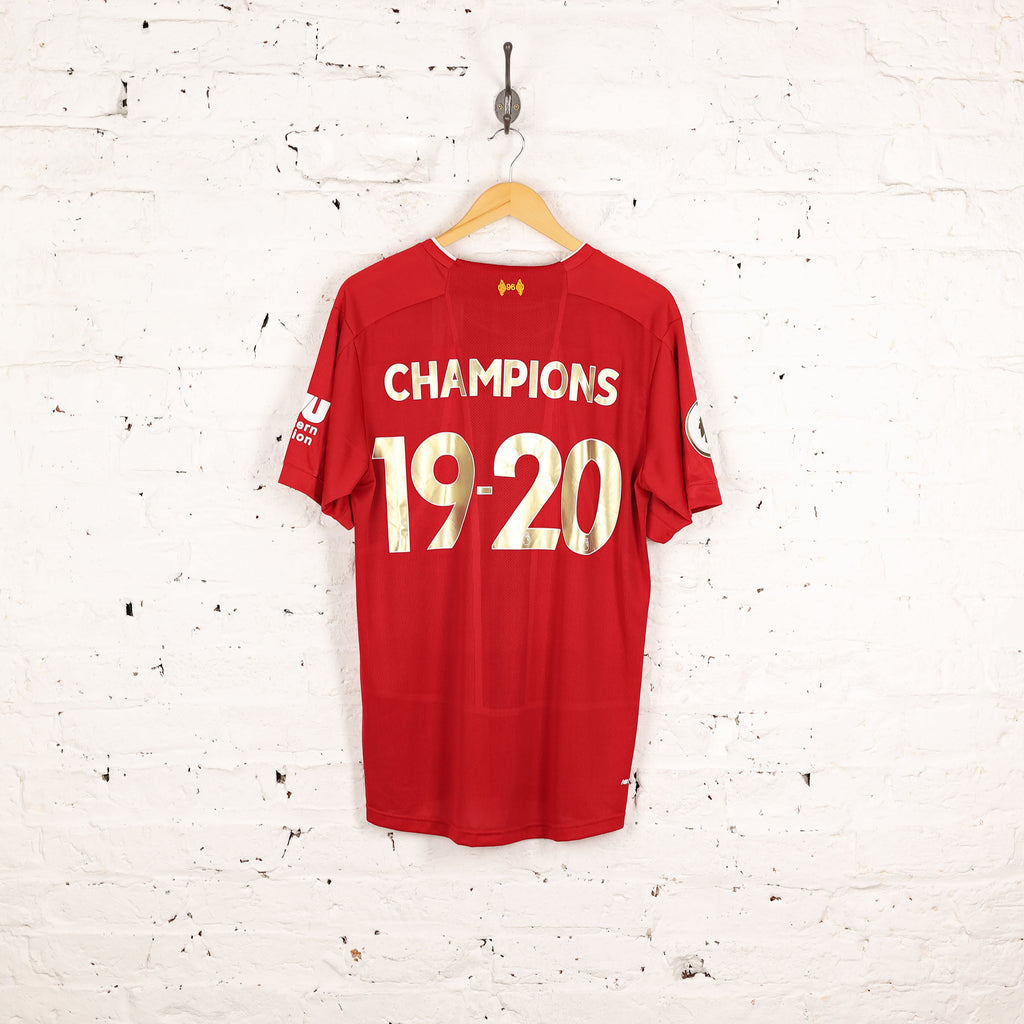 New Balance Liverpool 2019 Champions Home Football Shirt - Red - L