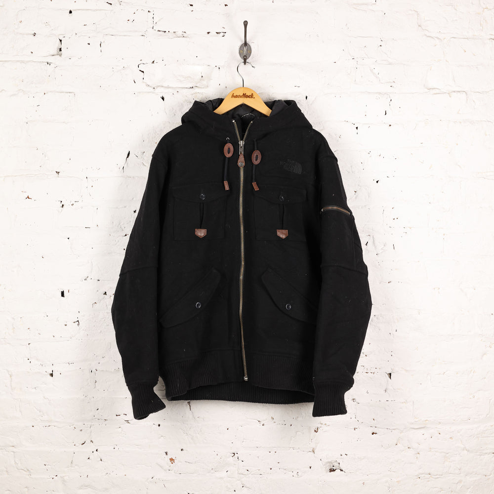 The North Face Wool Parka Jacket Coat - Black - XL