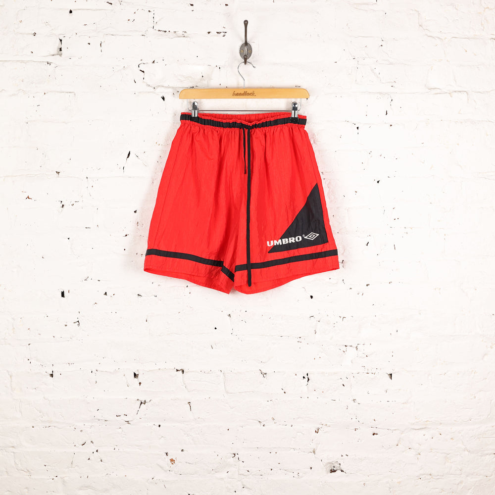90s Umbro Sports Shorts - Red - M