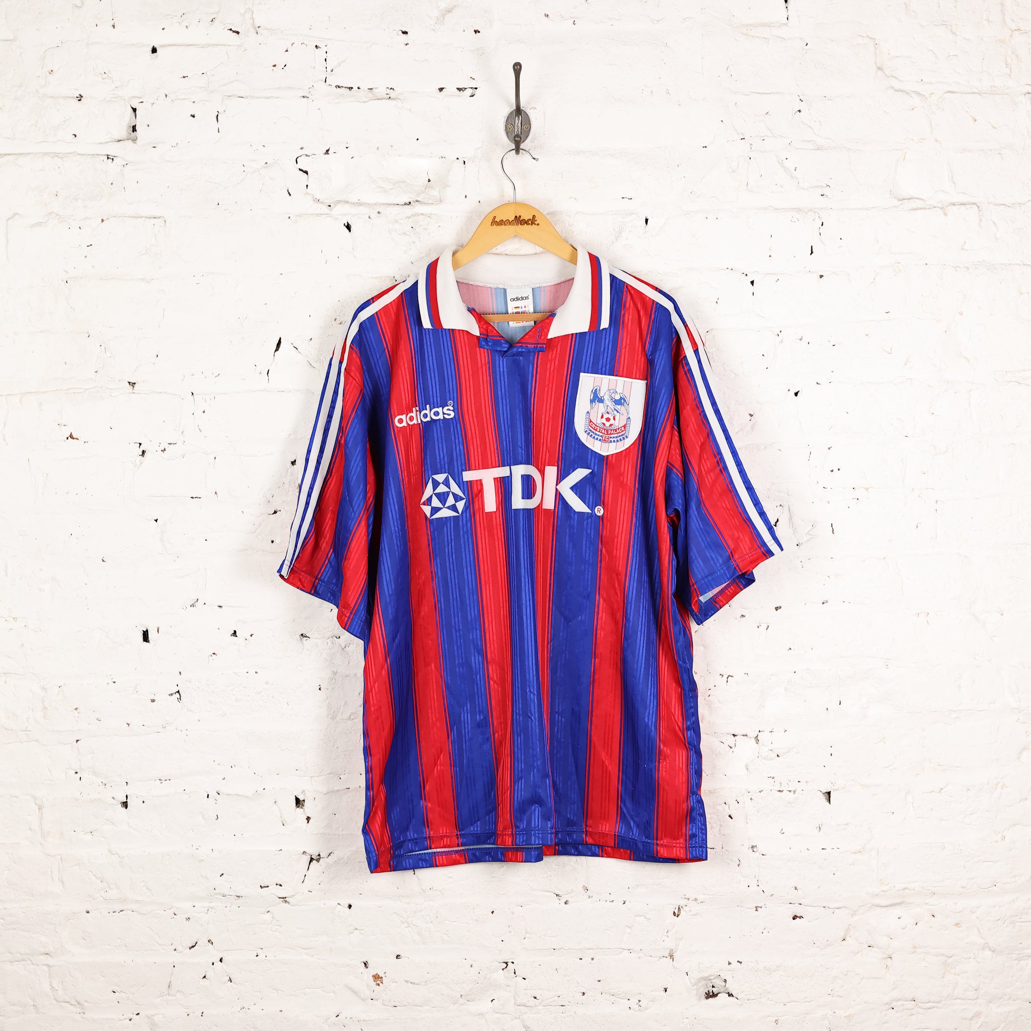 Adidas Crystal Palace 1996 Home Football Shirt - Red/Blue - XL – Headlock