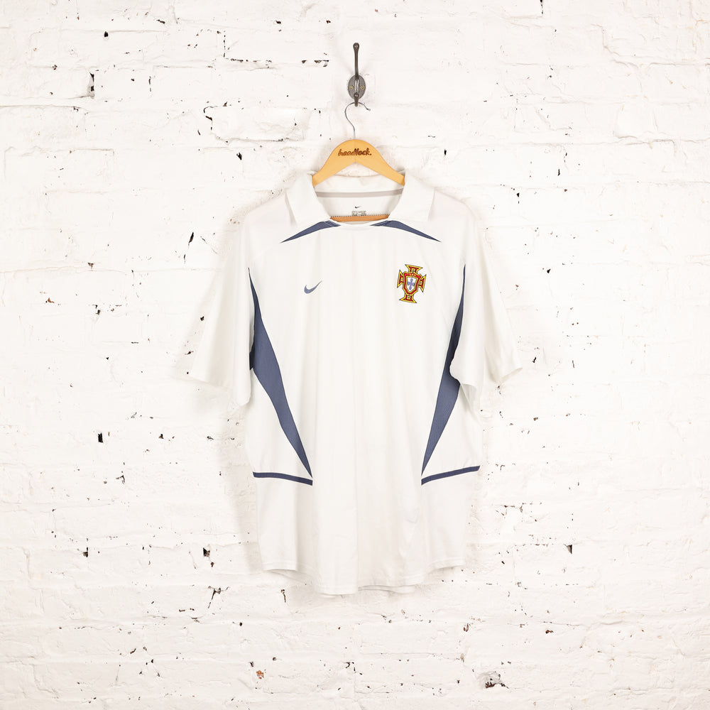 Nike Portugal 2002 Away Football Shirt - White - XL