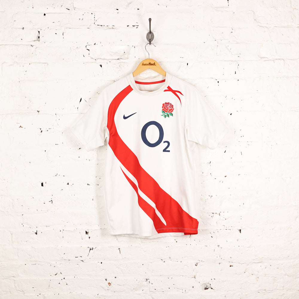 Nike England 2007 Home Rugby Shirt - White - M