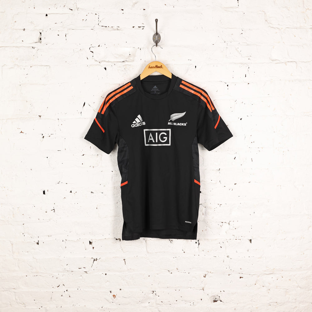 Adidas New Zealand Rugby Training Shirt - Black - S