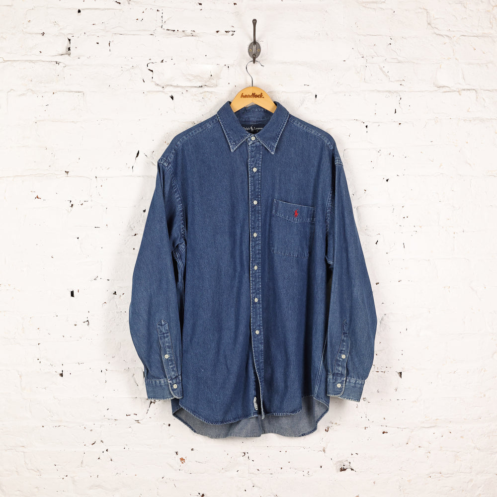 Ralph Lauren Blaire Denim Shirt - Blue - XL