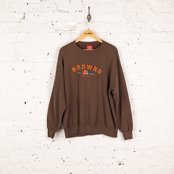 Cleveland Browns NFL American Football Sweatshirt - Brown - XL – Headlock