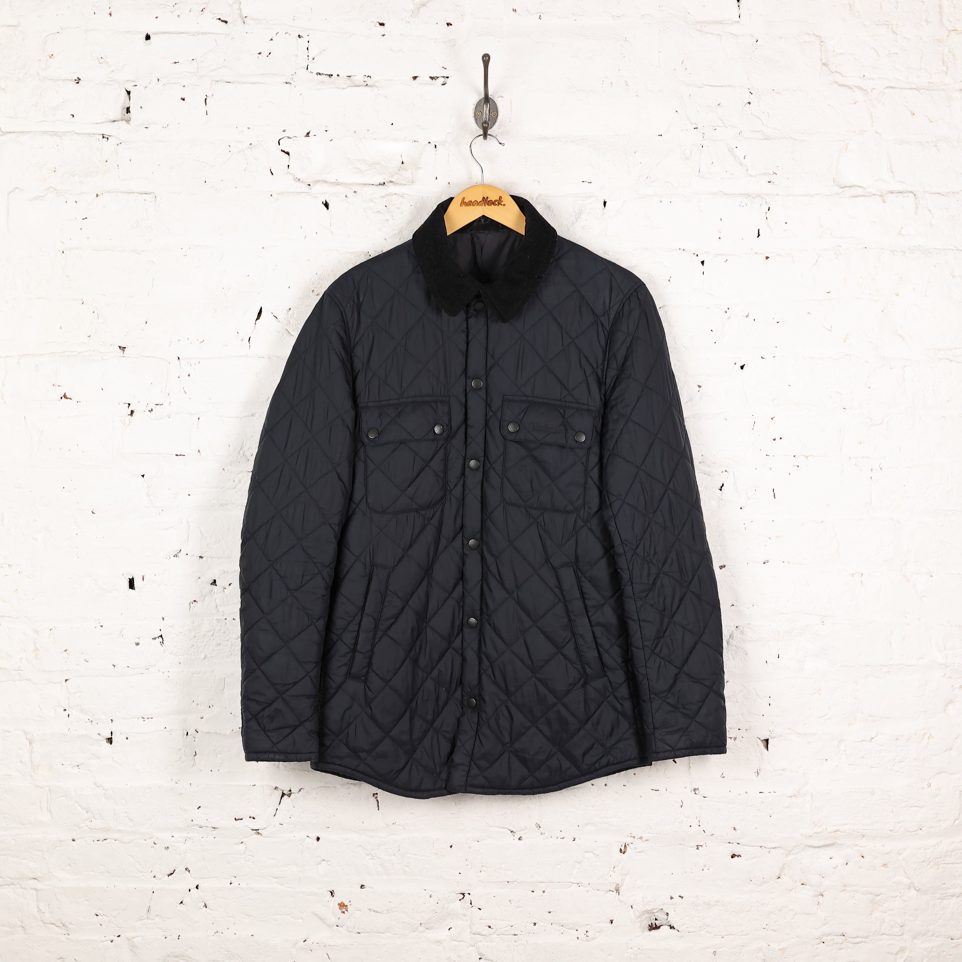 Barbour Akenside Quilted Jacket Blue S – Headlock