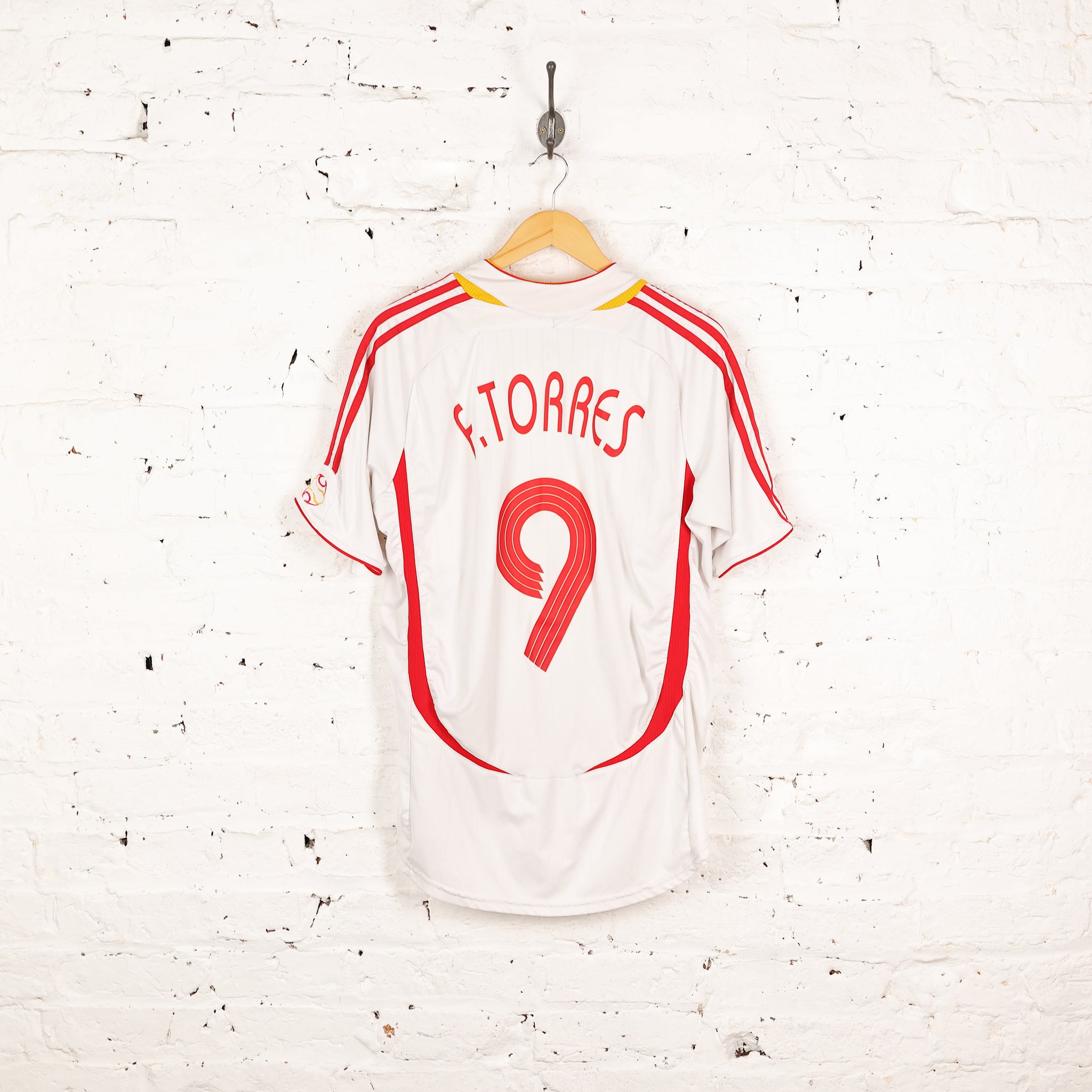Spain Adidas 2006 Torres Away Football Shirt - White - XL – Headlock