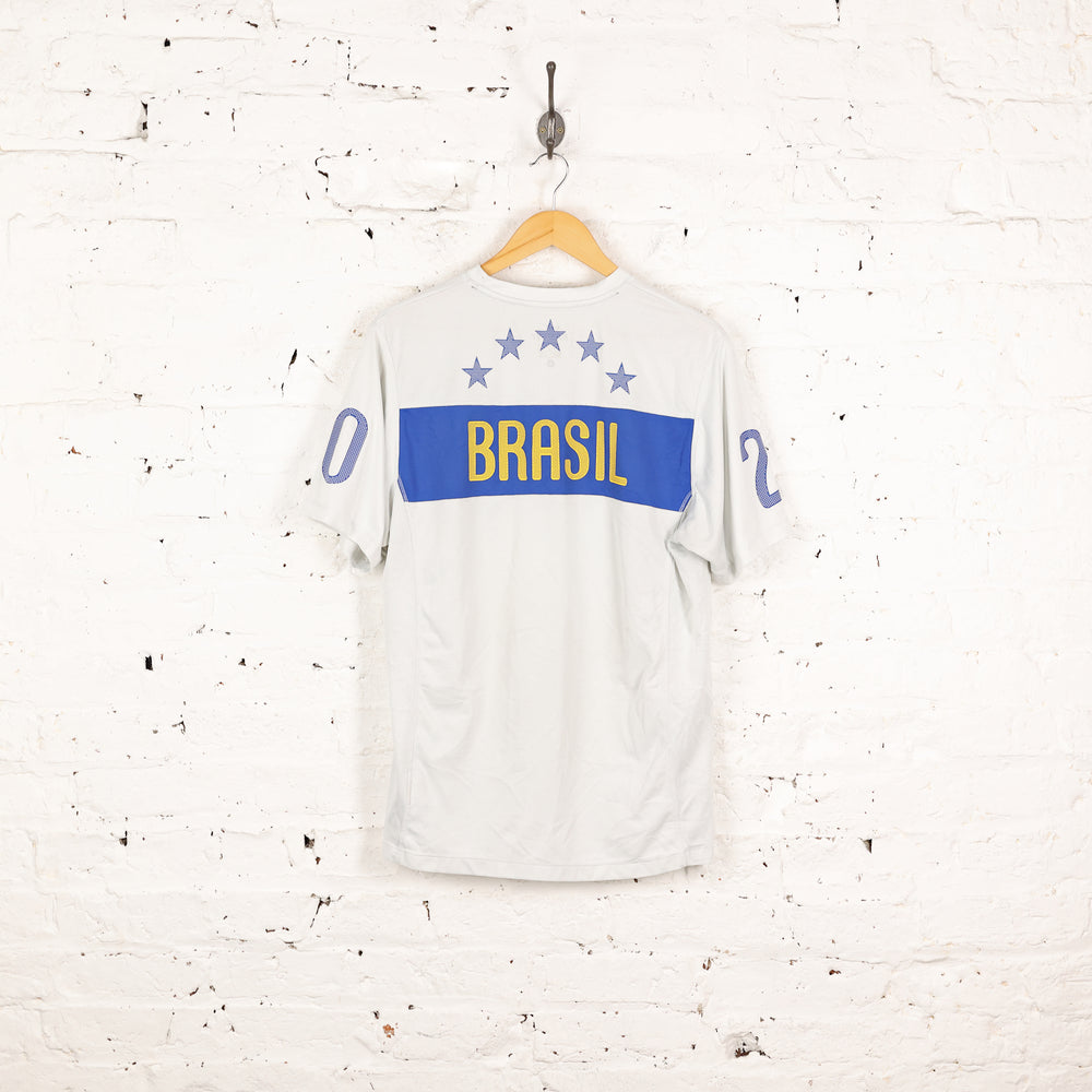 Brazil 2010 Nike Football Training Top Shirt - White - L