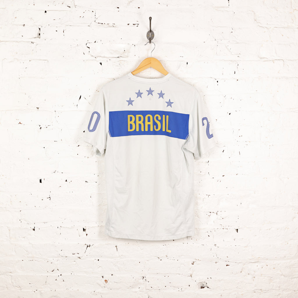 Brazil 2010 Nike Football Training Top Shirt - White - L