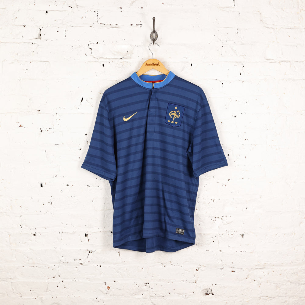 France Nike 2012 Home Football Shirt - Blue - XL
