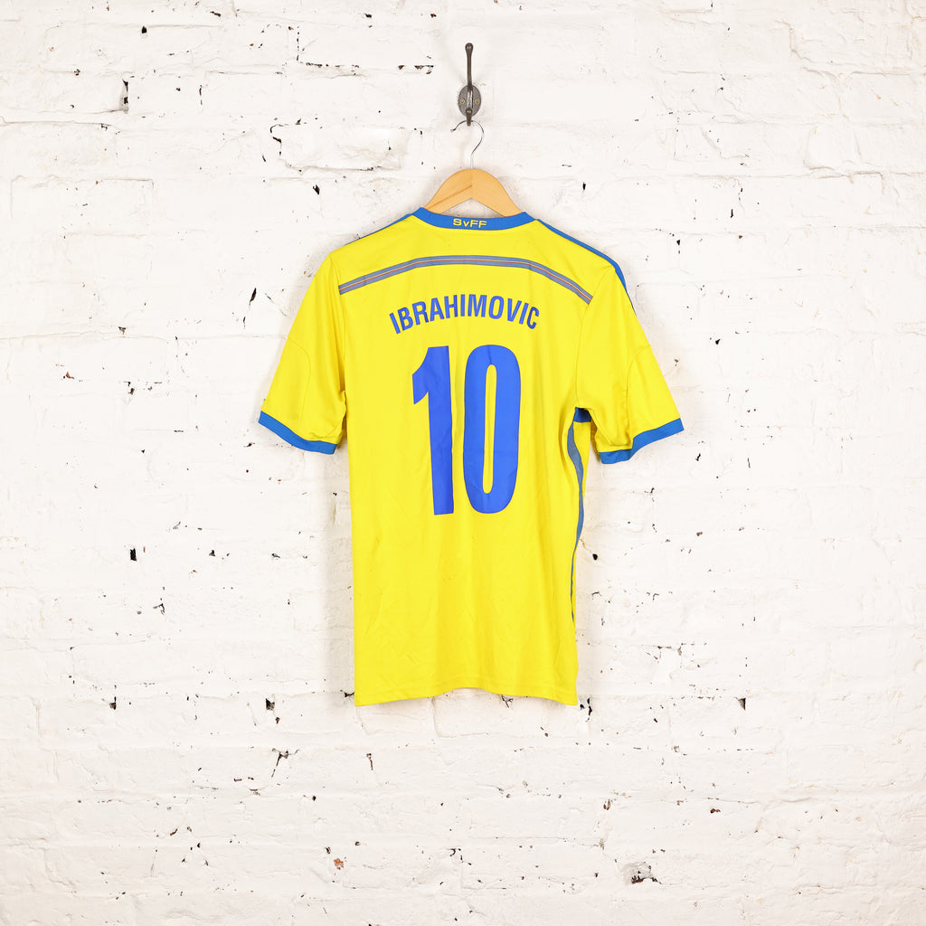 Sweden 2014 Adidas Home Football Shirt Ibrahimovic - Yellow - S