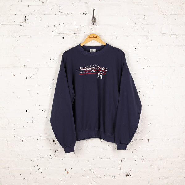 Vintage 2000 New York Yankees Subway Series World Series Champion  Sweatshirt XL