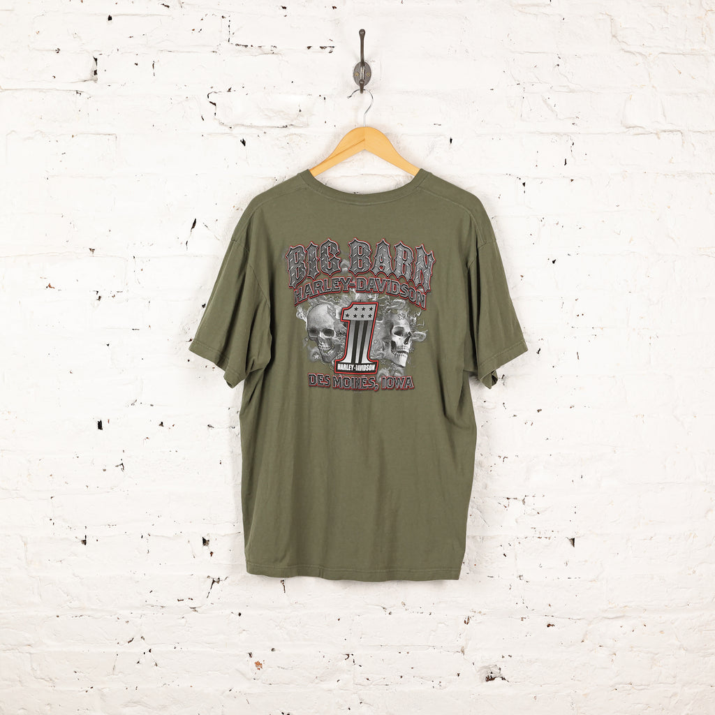 Harley Davidson T Shirt - Green - XL