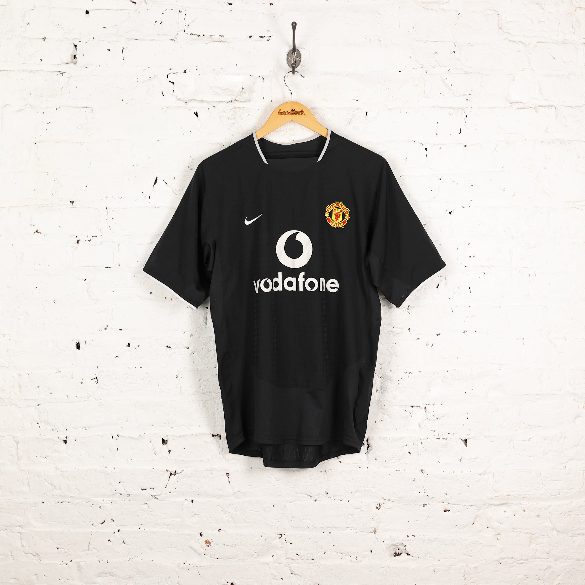 Manchester United 2004 Nike Away Football Shirt - Black - M – Headlock