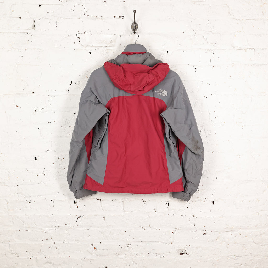 Women's The North Face Hyvent Rain Jacket - Maroon/Grey - Women's S