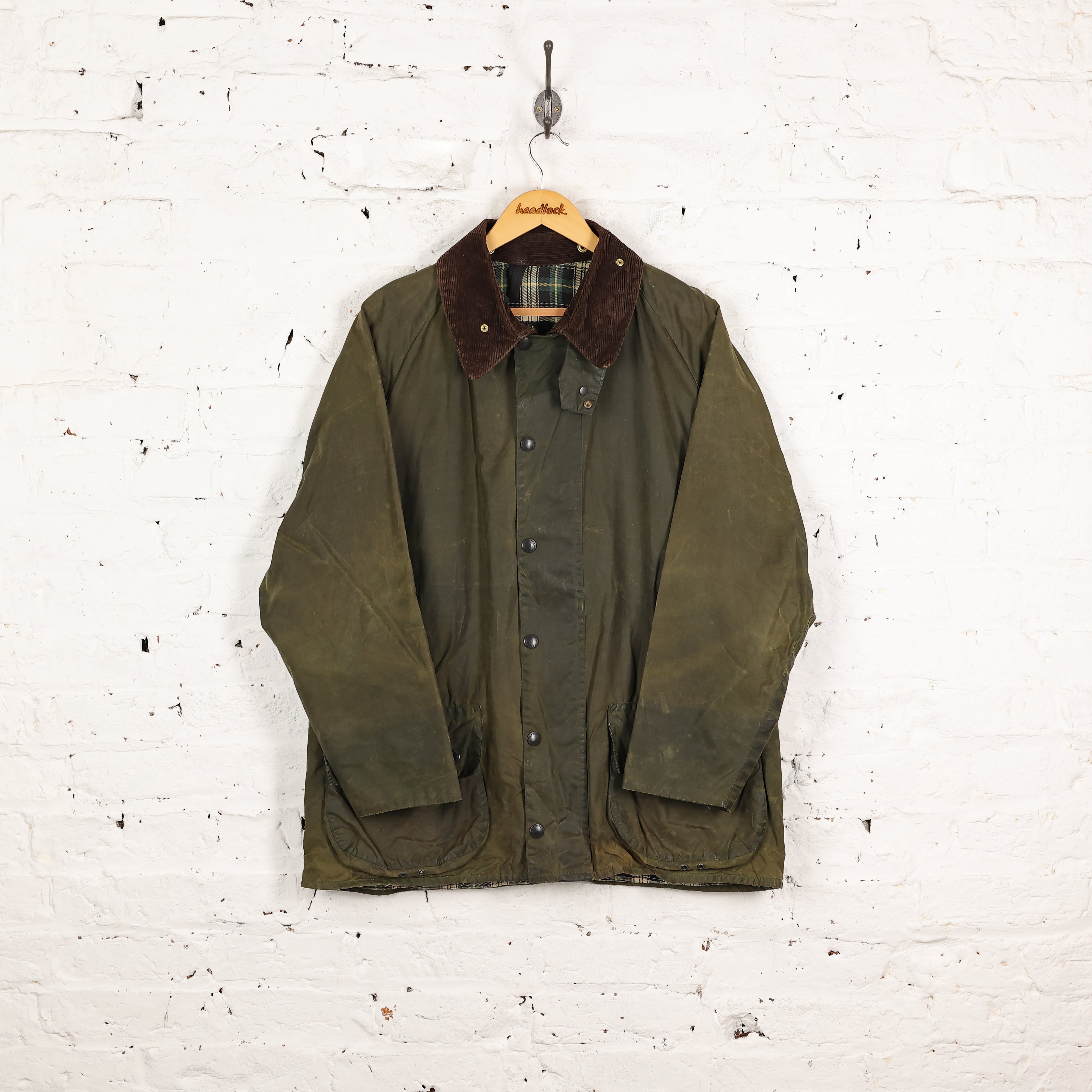 Barbour Beaufort Wax Jacket Green L Headlock