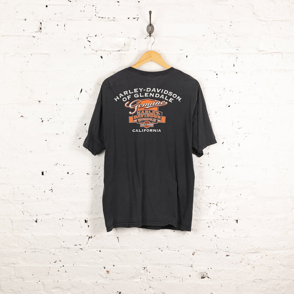 Harley Davidson California Dealership T Shirt - Black - XL